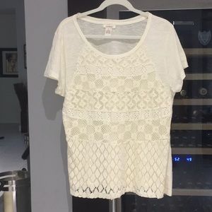Sundance lace front T-shirt